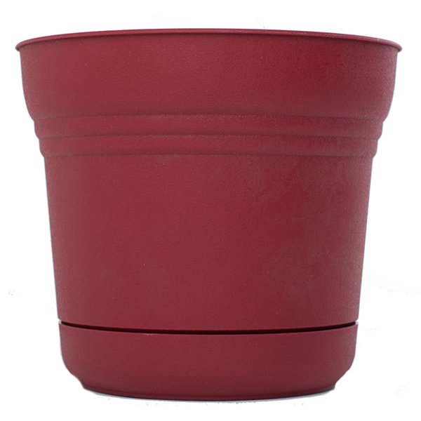 Bbq Innovations 12.75 x 14 in. Plastic Saturn Planter, Burnt Red BB1678810